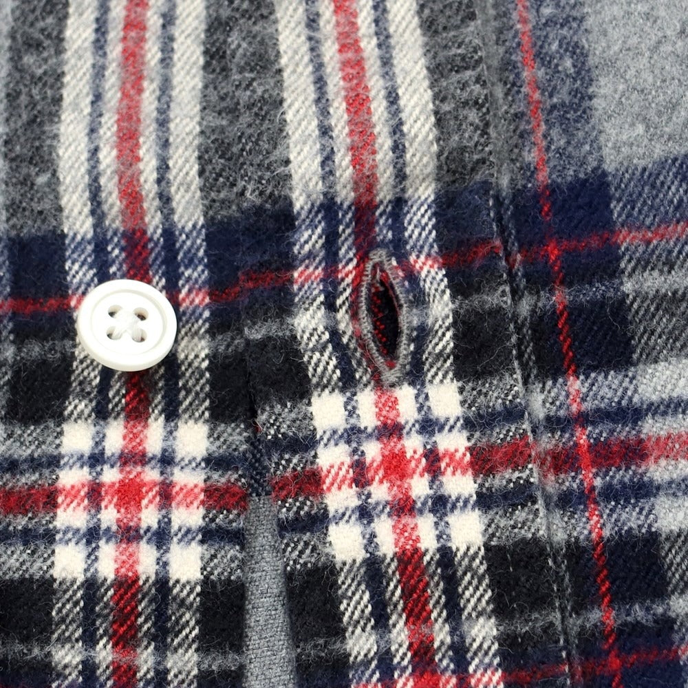 [Used] Psycho Bunny Cotton Check Flannel Shirt Gray x Navy x Red [Size XL] [GRY] [A/W] [Condition Rank C] [Men&