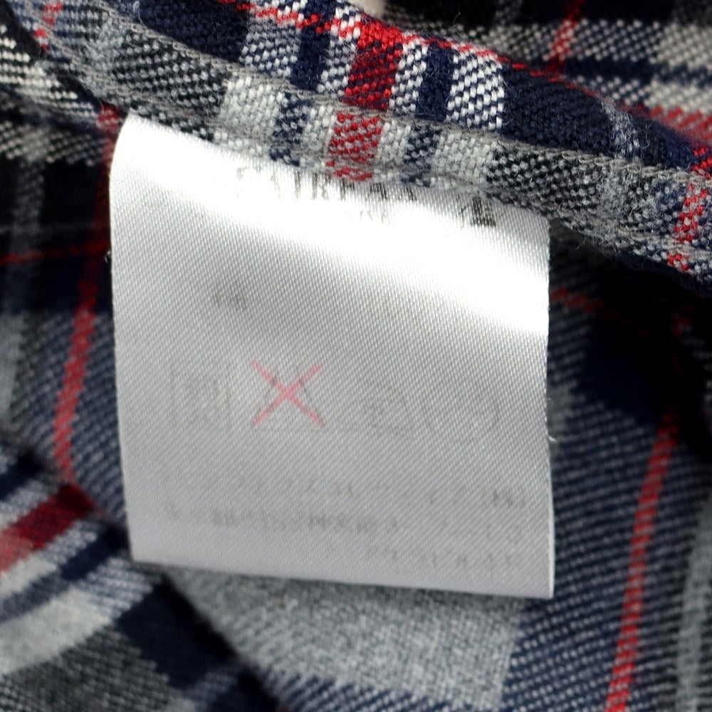 [Used] Psycho Bunny Cotton Check Flannel Shirt Gray x Navy x Red [Size XL] [GRY] [A/W] [Condition Rank C] [Men&