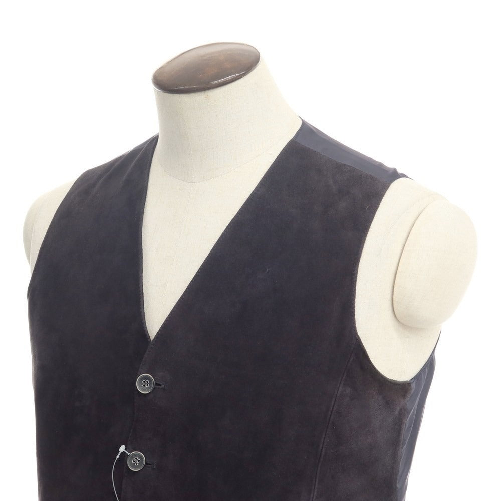 [Used] EMMETI Goatskin Suede Gilet Vest Navy [Size 50] [NVY] [A/W] [Condition Rank C] [Men&