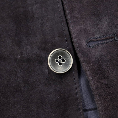 [Used] EMMETI Goatskin Suede Gilet Vest Navy [Size 50] [NVY] [A/W] [Condition Rank C] [Men&