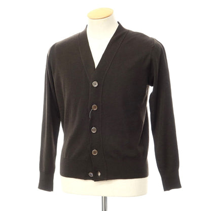 [Used] Letroyes High Gauge Wool Knit Cardigan Dark Brown [Size S] [BRW] [A/W] [Condition Rank C] [Men&