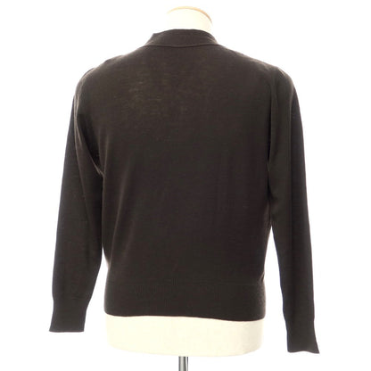 [Used] Letroyes High Gauge Wool Knit Cardigan Dark Brown [Size S] [BRW] [A/W] [Condition Rank C] [Men&