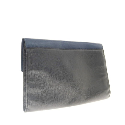 [Used] Tramontano Leather Document Clutch Bag Black x Navy [W37xH25] [BLK] [S/S/A/W] [Condition Rank C] [Men&