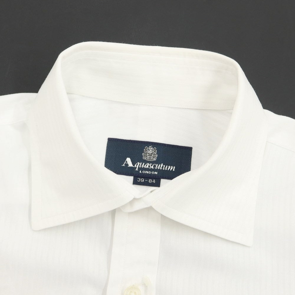 【中古】アクアスキュータム Aquascutum ドレスシャツ
 ホワイト【サイズ39】【WHT】【S/S/A/W】【状態ランクB】【メンズ】
【769695】 DPD