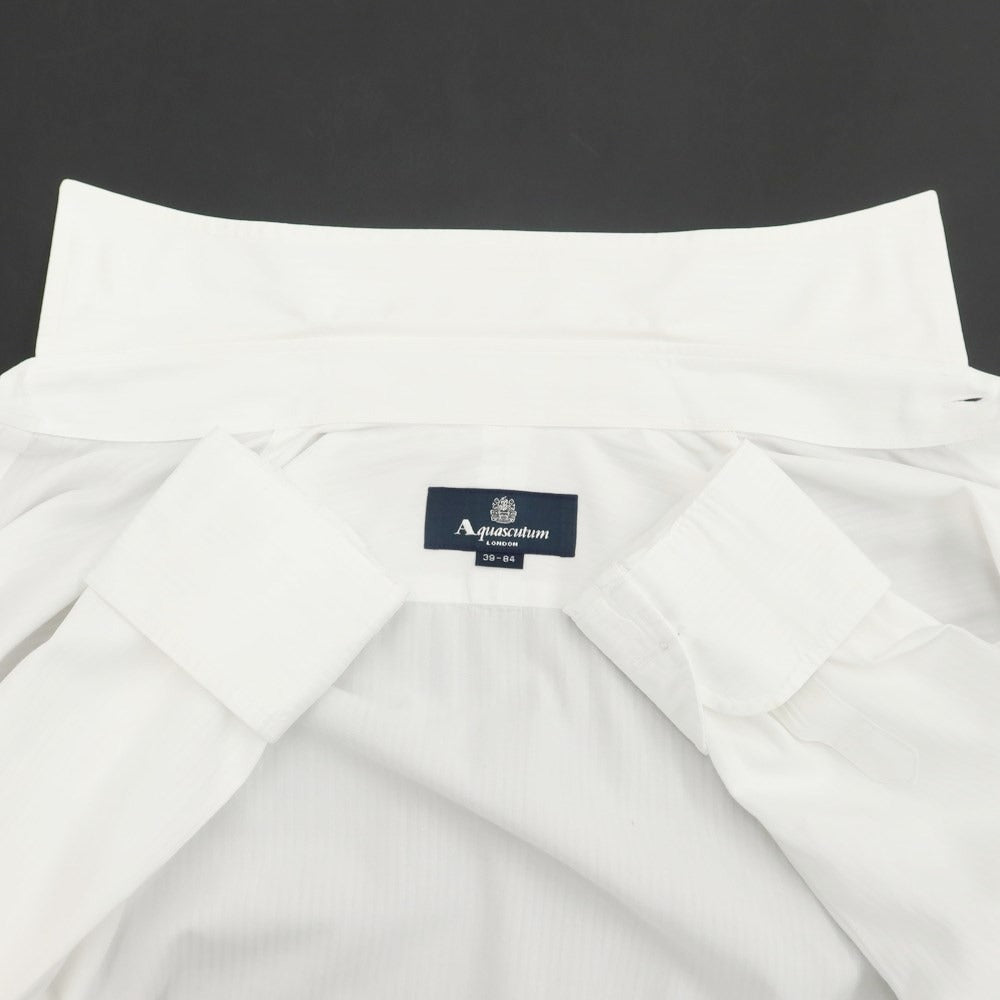 【中古】アクアスキュータム Aquascutum ドレスシャツ
 ホワイト【サイズ39】【WHT】【S/S/A/W】【状態ランクB】【メンズ】
【769695】 DPD