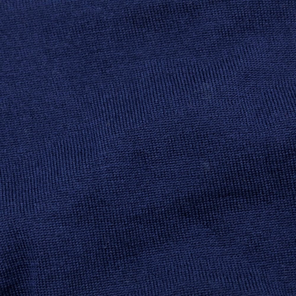 [Used] SVEVO High Gauge Wool Button High Neck Knit Navy x Gray [Size S/48] [NVY] [A/W] [Condition Rank D] [Men&