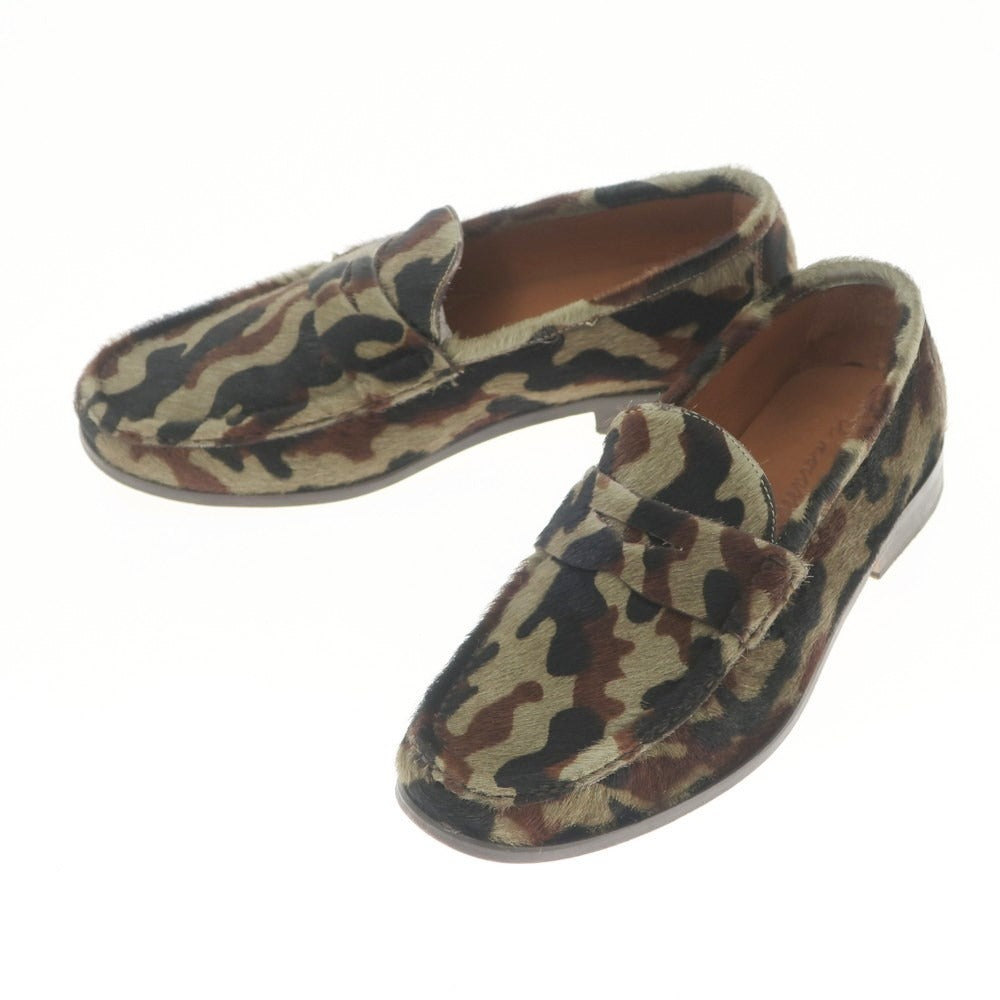【中古】イルモカシーノ IL MOCASSINO ローファー
 モスグリーンxブラウン系【サイズ42】【GRN】【S/S/A/W】【状態ランクB】【メンズ】
【769782】 BPD