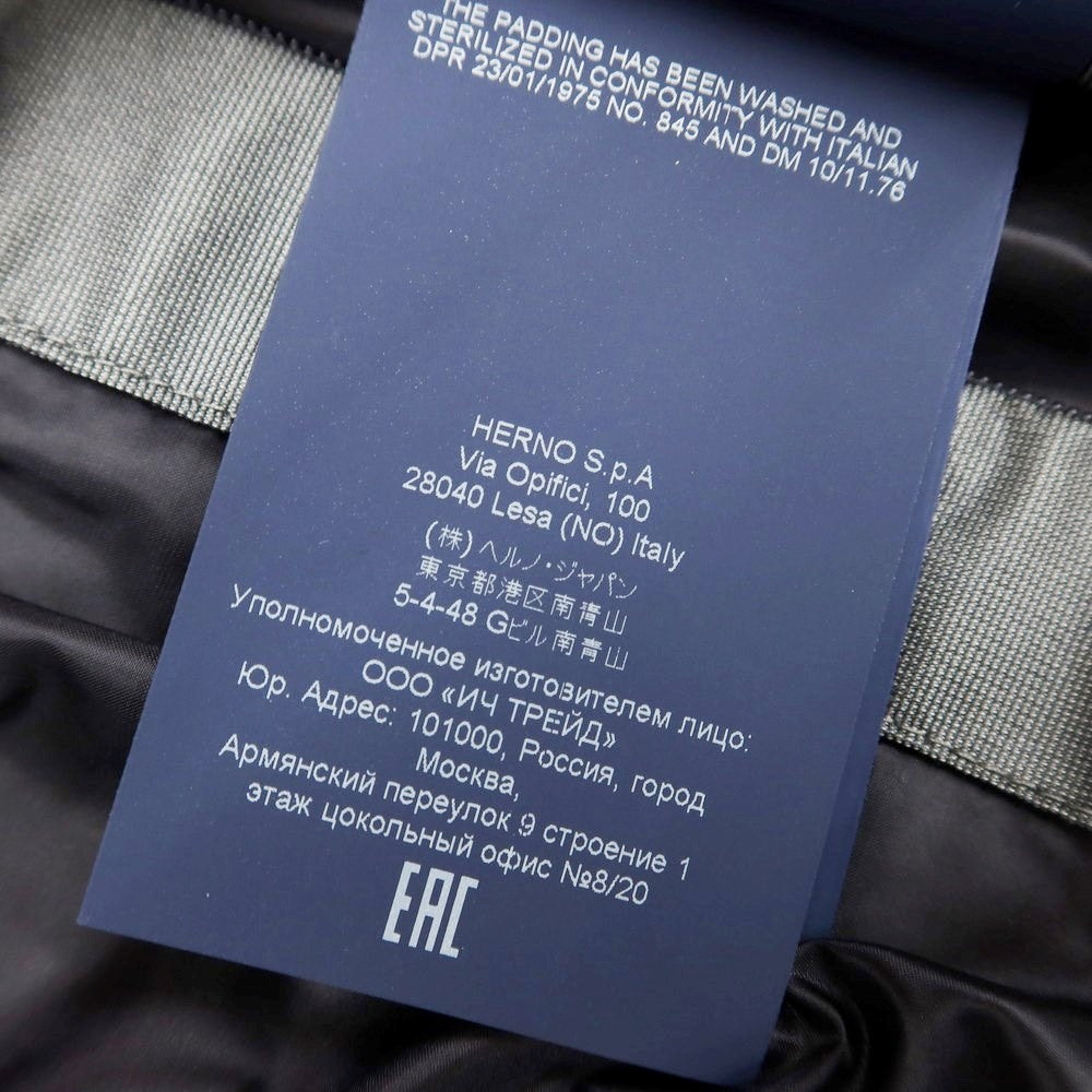[Used] Herno Laminar polyester wool hooded down coat, dark grey [Size 46] [GRY] [A/W] [Condition Rank B] ​​[Men&