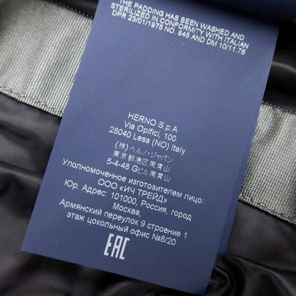 [Used] Herno Laminar polyester wool hooded down coat, dark grey [Size 46] [GRY] [A/W] [Condition Rank B] ​​[Men&