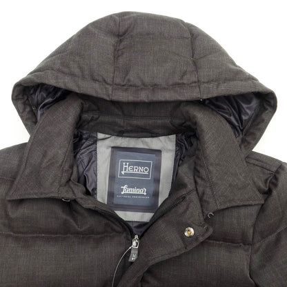 [Used] Herno Laminar polyester wool hooded down coat, dark grey [Size 46] [GRY] [A/W] [Condition Rank B] ​​[Men&