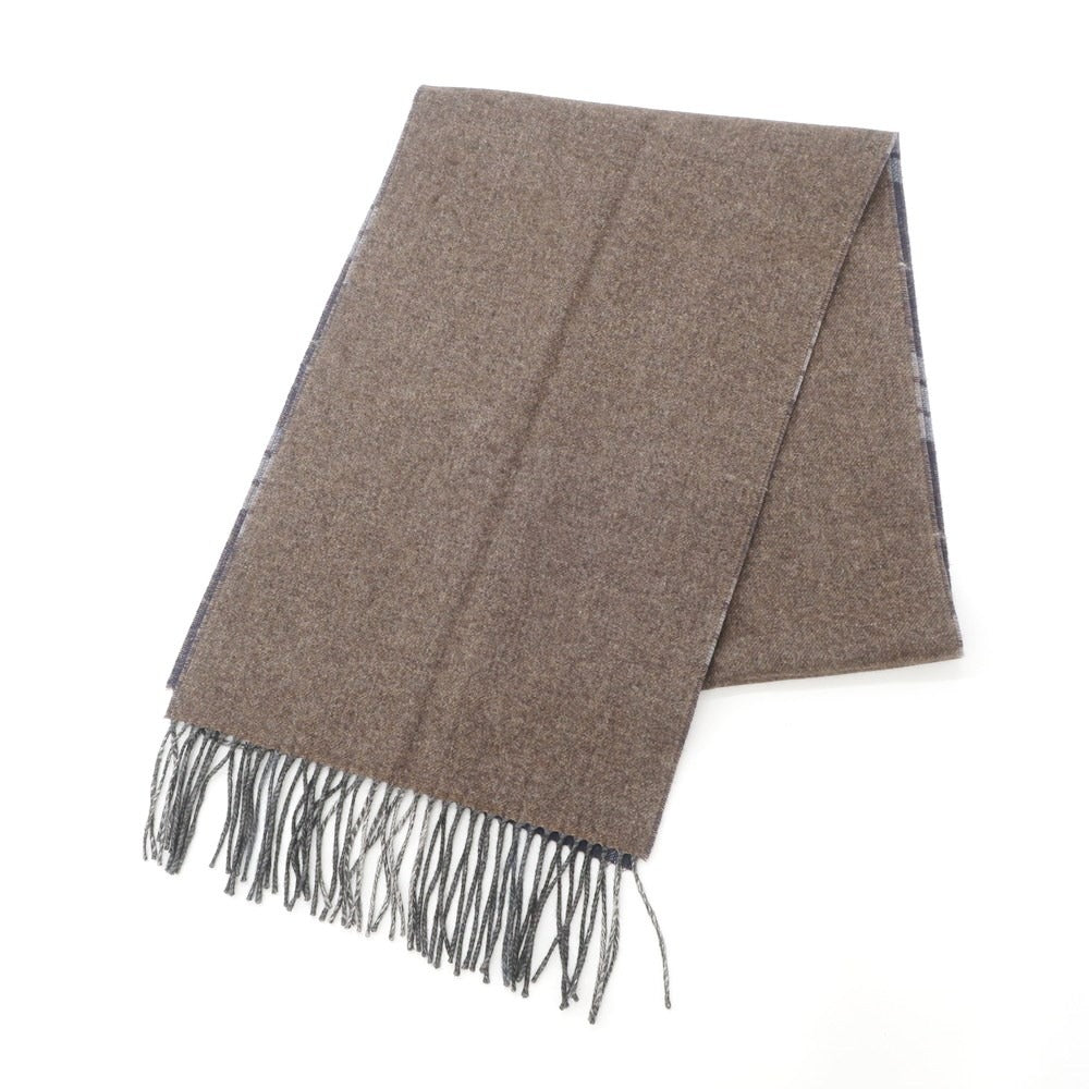 [Used] PIACENZA Silk Cashmere Check Scarf Navy x Brown [NVY] [A/W] [Condition Rank B] ​​[Men&