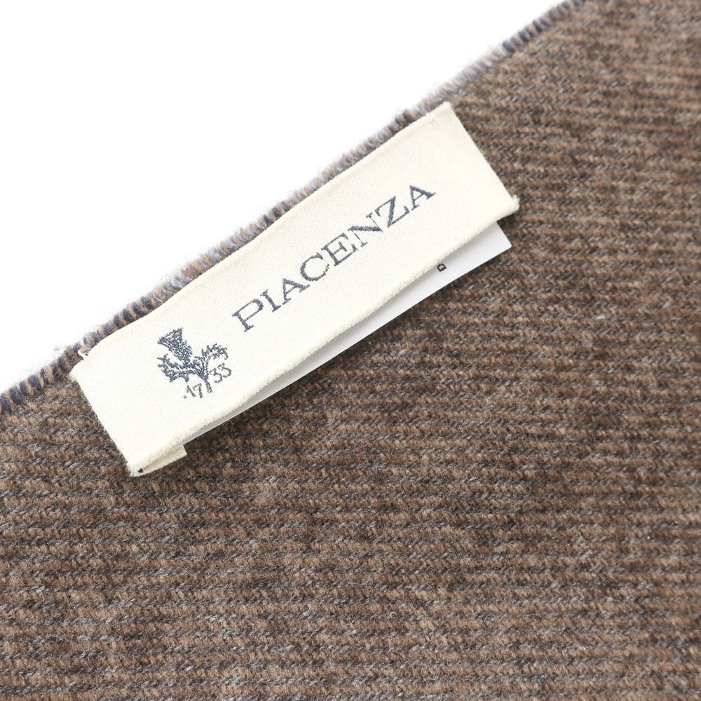 [Used] PIACENZA Silk Cashmere Check Scarf Navy x Brown [NVY] [A/W] [Condition Rank B] ​​[Men&