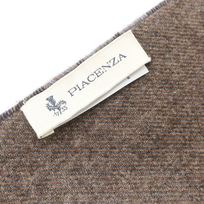 [Used] PIACENZA Silk Cashmere Check Scarf Navy x Brown [NVY] [A/W] [Condition Rank B] ​​[Men&
