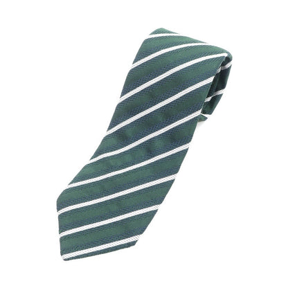 [Used] Luigi Borrelli Striped Tri-Fold Silk Tie Green [GRN] [S/S/A/W] [Condition Rank B] ​​[Men&