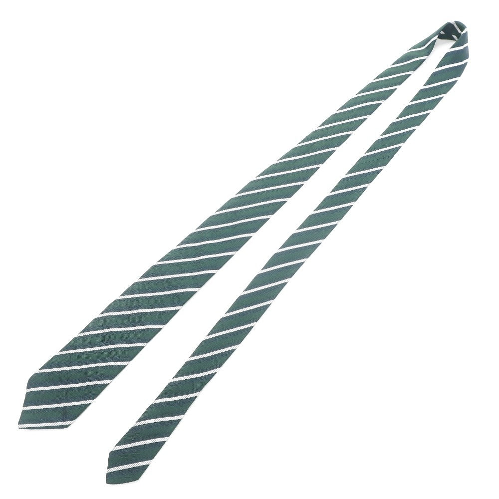 [Used] Luigi Borrelli Striped Tri-Fold Silk Tie Green [GRN] [S/S/A/W] [Condition Rank B] ​​[Men&