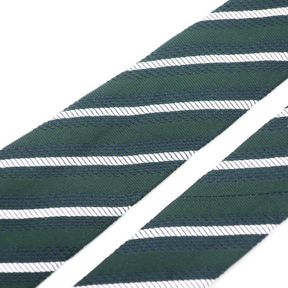 [Used] Luigi Borrelli Striped Tri-Fold Silk Tie Green [GRN] [S/S/A/W] [Condition Rank B] ​​[Men&
