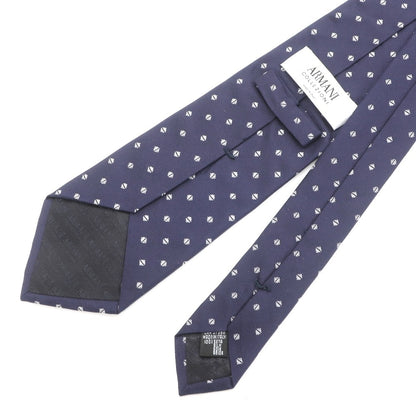[Used] Armani Collezioni ARMANI COLLEZIONI Small Pattern Tri-Fold Silk Tie Navy [NVY] [S/S/A/W] [Condition Rank B] ​​[Men&