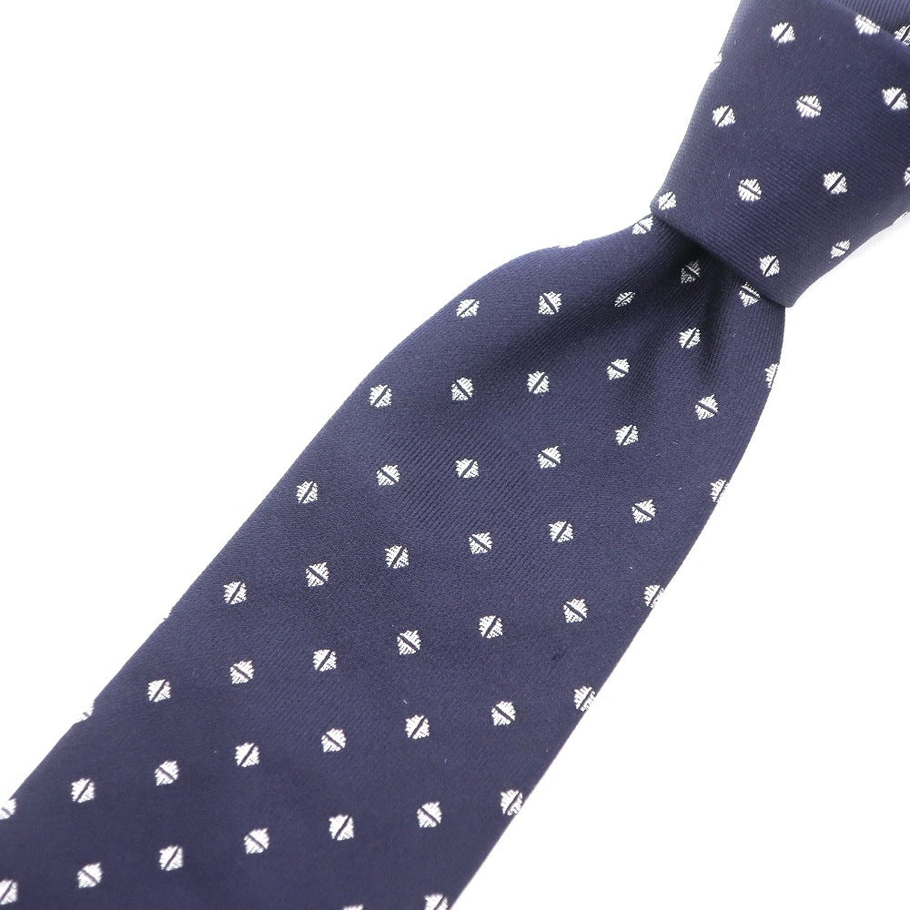 [Used] Armani Collezioni ARMANI COLLEZIONI Small Pattern Tri-Fold Silk Tie Navy [NVY] [S/S/A/W] [Condition Rank B] ​​[Men&