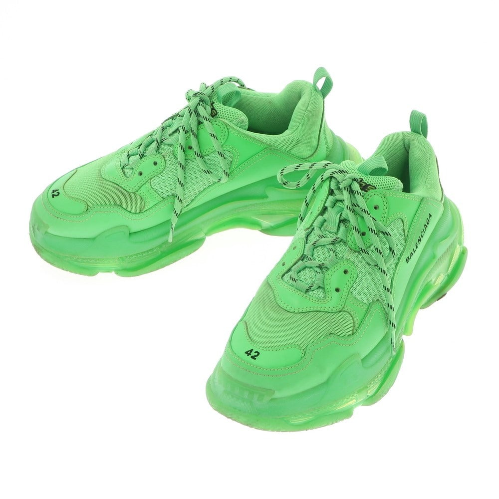 【中古】バレンシアガ BALENCIAGA Triple S スニーカー
 ライトグリーン【サイズ27.5cm】【GRN】【S/S/A/W】【状態ランクB】【メンズ】
【769697】