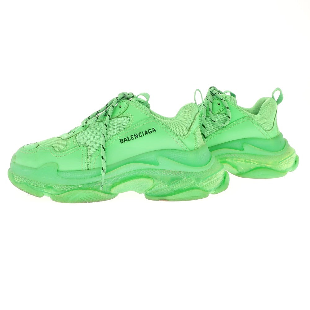 【中古】バレンシアガ BALENCIAGA Triple S スニーカー
 ライトグリーン【サイズ27.5cm】【GRN】【S/S/A/W】【状態ランクB】【メンズ】
【769697】