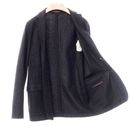 [Used] THE GIGI Wool Nylon Chalk Stripe 2 Button Suit Black x Light Gray [Size 48] [BLK] [A/W] [Condition Rank A] [Men&