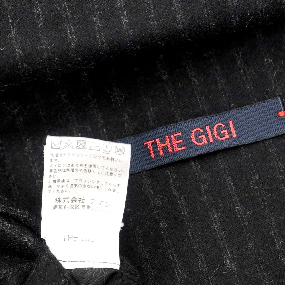 [Used] THE GIGI Wool Nylon Chalk Stripe 2 Button Suit Black x Light Gray [Size 48] [BLK] [A/W] [Condition Rank A] [Men&