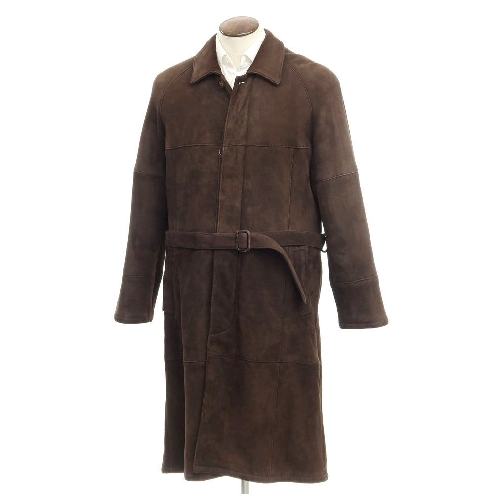 [Used] Brioni Balmacaan coat
 Dark brown [Size M/50] [BRW] [A/W] [Condition rank B] ​​[Men&