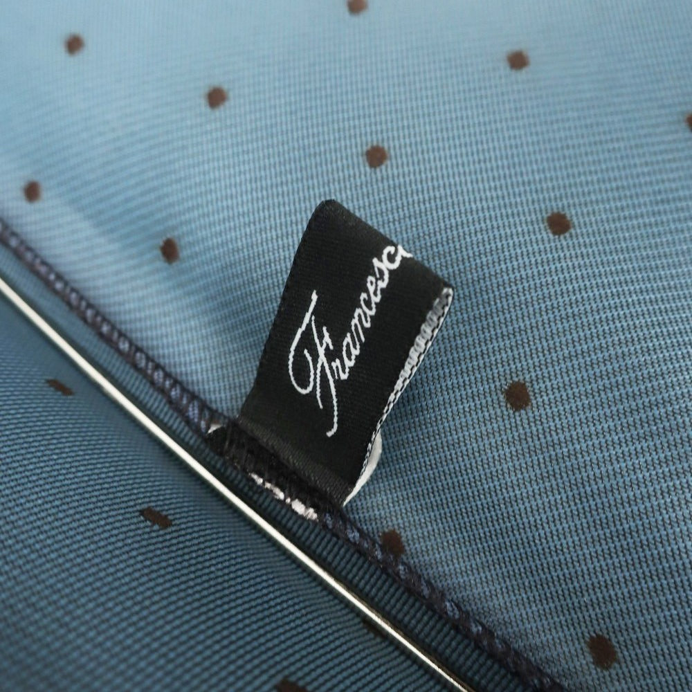 [Used] Maglia Francesco Polka dot folding umbrella Brown x light blue [BRW] [S/S/A/W] [Condition rank B] ​​[Men&