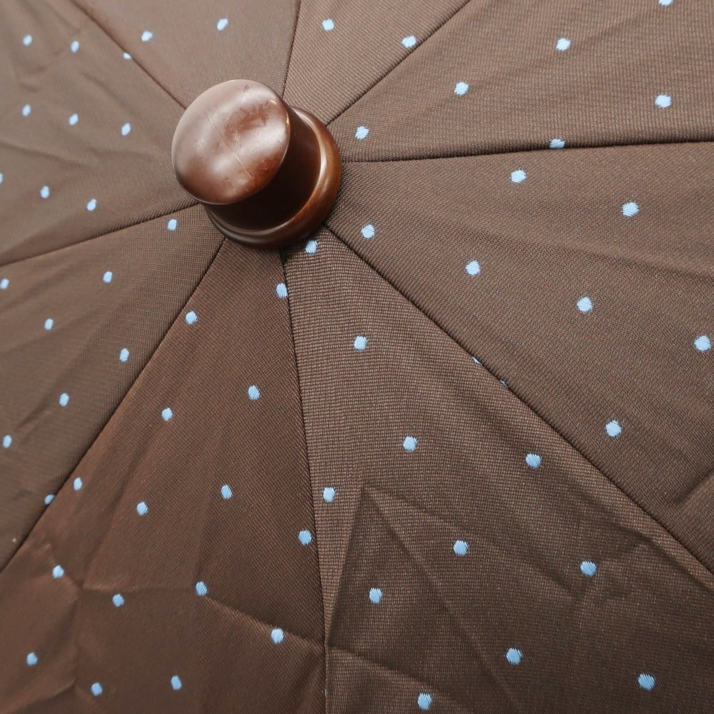 [Used] Maglia Francesco Polka dot folding umbrella Brown x light blue [BRW] [S/S/A/W] [Condition rank B] ​​[Men&