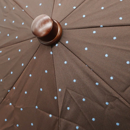 [Used] Maglia Francesco Polka dot folding umbrella Brown x light blue [BRW] [S/S/A/W] [Condition rank B] ​​[Men&
