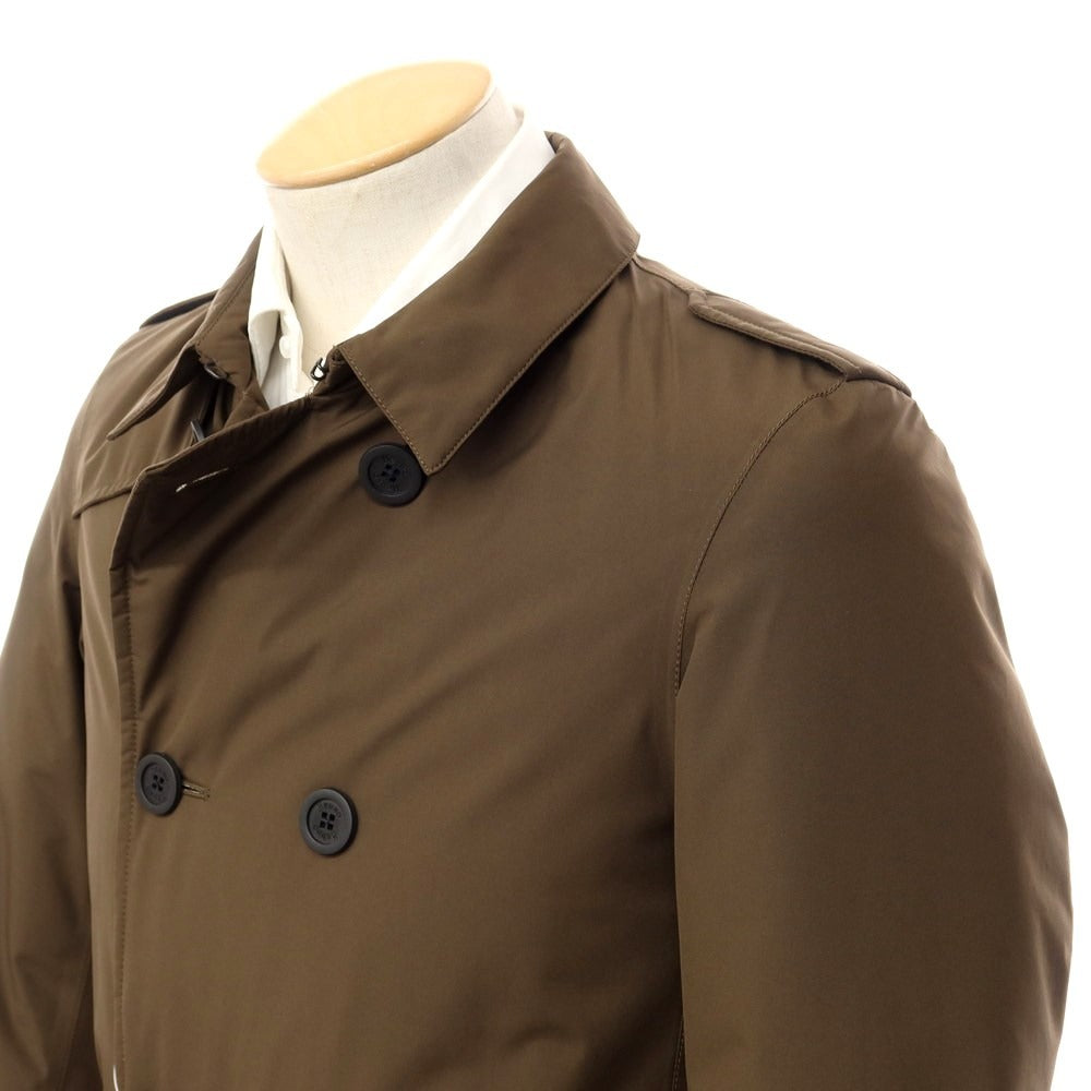 [Used] Herno GORE-TEX polyester double-breasted down coat in olive brown [Size 42] [BRW] [A/W] [Condition Rank A] [Men&