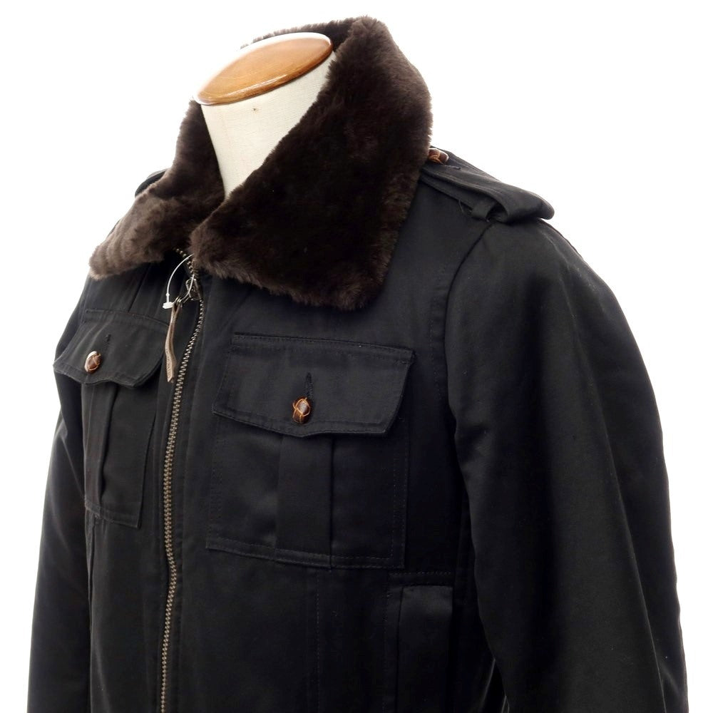 [Used] MESSAGERIE Cotton Boa Fur Military Jacket Black [Size 46] [BLK] [A/W] [Condition Rank C] [Men&