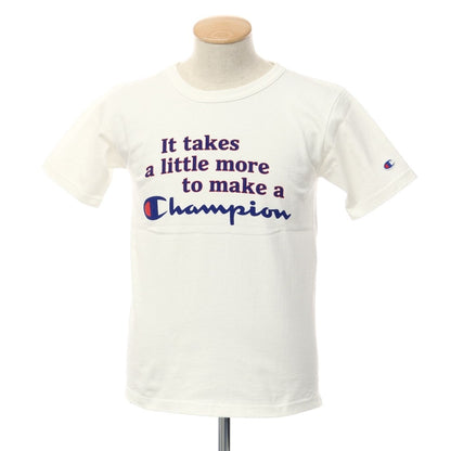 [Used] Champion T1011 Heavy Cotton Print Sleeve T-Shirt White [Size SMALL] [WHT] [S/S] [Condition Rank B] ​​[Men&