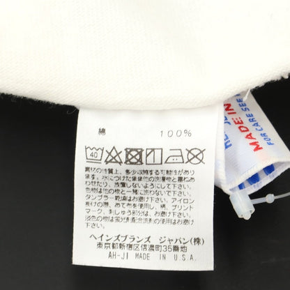 [Used] Champion T1011 Heavy Cotton Print Sleeve T-Shirt White [Size SMALL] [WHT] [S/S] [Condition Rank B] ​​[Men&