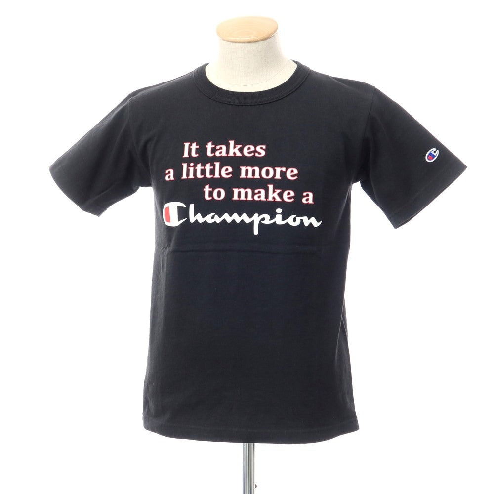 [Used] Champion T1011 Heavy Cotton Print Sleeve T-Shirt Black [Size SMALL] [BLK] [S/S] [Condition Rank B] ​​[Men&