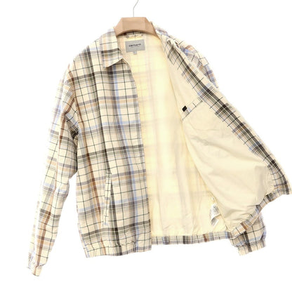 [Used] Carhartt Cotton Check Swing Top Blouson Ivory x Beige x Gray [Size L] [WHT] [S/S] [Condition Rank B] ​​[Men&
