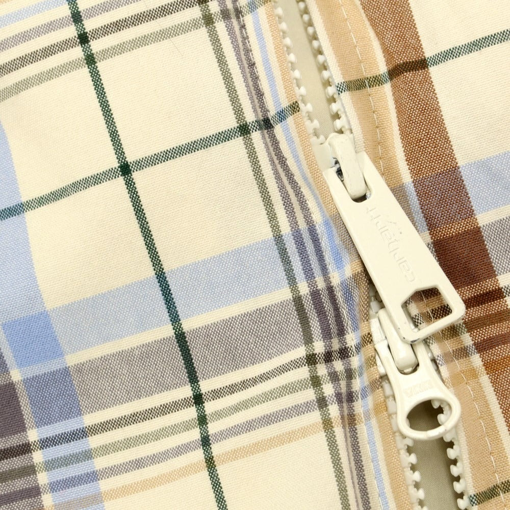 [Used] Carhartt Cotton Check Swing Top Blouson Ivory x Beige x Gray [Size L] [WHT] [S/S] [Condition Rank B] ​​[Men&