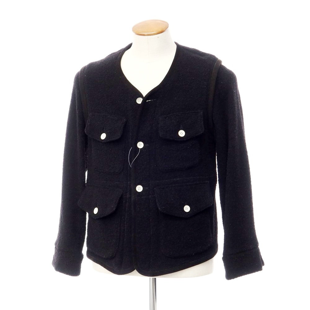 [Used] SASQUATCHfabrix. No-collar jacket
 Black [Size M] [BLK] [A/W] [Condition Rank B] ​​[Men&