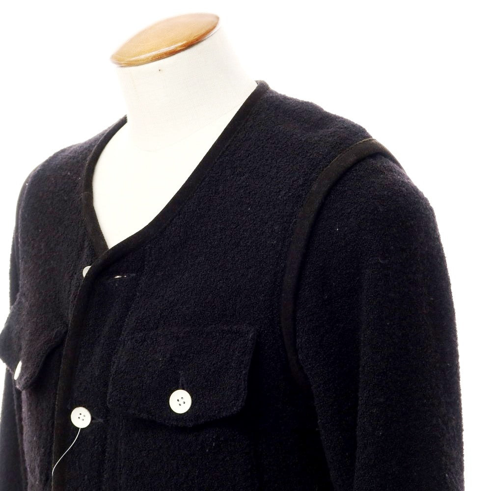 [Used] SASQUATCHfabrix. No-collar jacket
 Black [Size M] [BLK] [A/W] [Condition Rank B] ​​[Men&