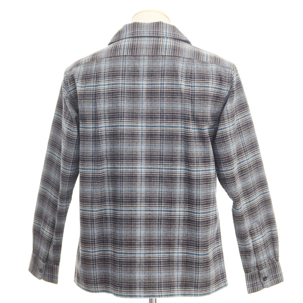 [Used] [Unused] Pendleton Cotton Flannel Check Open Collar Shirt Gray x Blue [Size S] [GRY] [A/W] [Condition Rank S] [Men&
