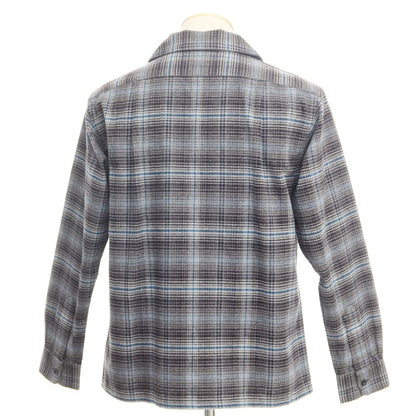 [Used] [Unused] Pendleton Cotton Flannel Check Open Collar Shirt Gray x Blue [Size S] [GRY] [A/W] [Condition Rank S] [Men&