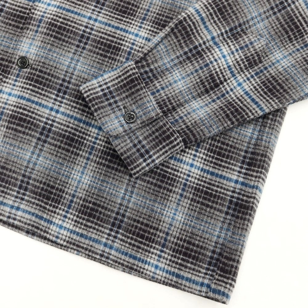 [Used] [Unused] Pendleton Cotton Flannel Check Open Collar Shirt Gray x Blue [Size S] [GRY] [A/W] [Condition Rank S] [Men&