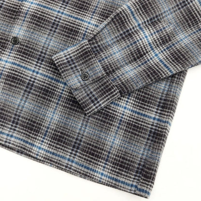 [Used] [Unused] Pendleton Cotton Flannel Check Open Collar Shirt Gray x Blue [Size S] [GRY] [A/W] [Condition Rank S] [Men&