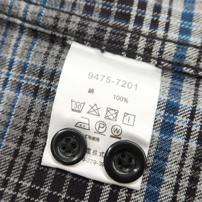 [Used] [Unused] Pendleton Cotton Flannel Check Open Collar Shirt Gray x Blue [Size S] [GRY] [A/W] [Condition Rank S] [Men&