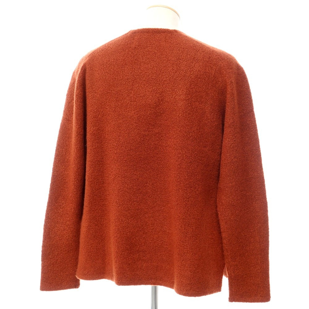 [Used] Walenode Cashmere Nylon Pile V-neck Pullover Knit Orange Brown [Size 1] [BRW] [A/W] [Condition Rank A] [Men&