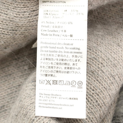 [Used] Inoue Brothers THE INOUE BROTHERS WISM special order cotton alpaca long cardigan gray [size not specified (L size)] [GRY] [A/W] [Condition rank B] ​​[Men&