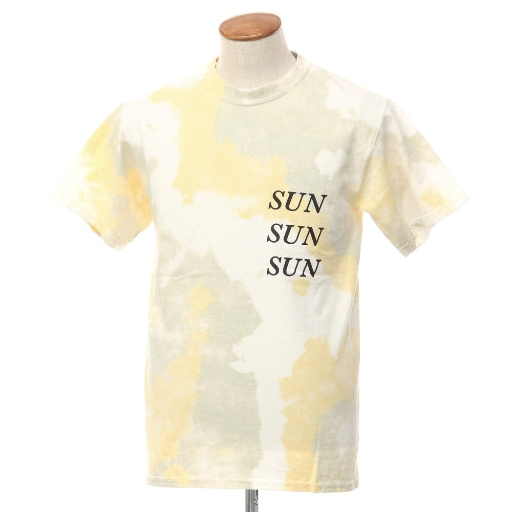 [Used] SASQUATCHfabrix. Short-sleeved T-shirt
 White x Yellow x Greige [Size M] [WHT] [S/S] [Condition Rank A] [Men&