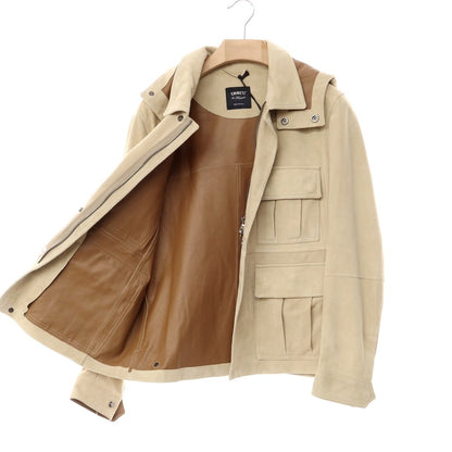 [Used] EMMETI Goatskin Suede Safari Jacket Blouson Beige [Size 46] [BEI] [A/W] [Condition Rank B] ​​[Men&