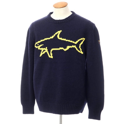 【新品】ポールアンドシャーク PAUL&amp;SHARK プルオーバーニット
 ネイビーxイエロー【サイズL】【NVY】【A/W】【状態ランクN】【メンズ】
【769878】 APD