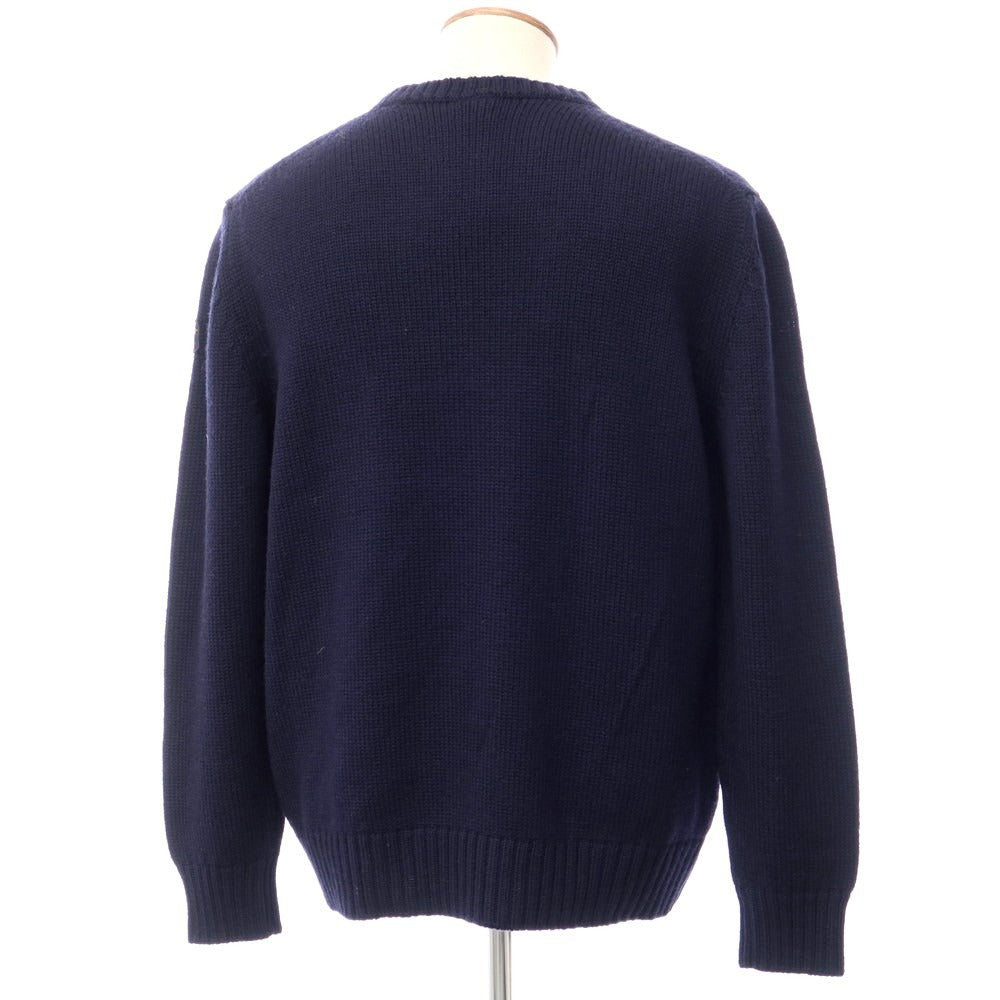 【新品】ポールアンドシャーク PAUL&amp;SHARK プルオーバーニット
 ネイビーxイエロー【サイズL】【NVY】【A/W】【状態ランクN】【メンズ】
【769878】 APD